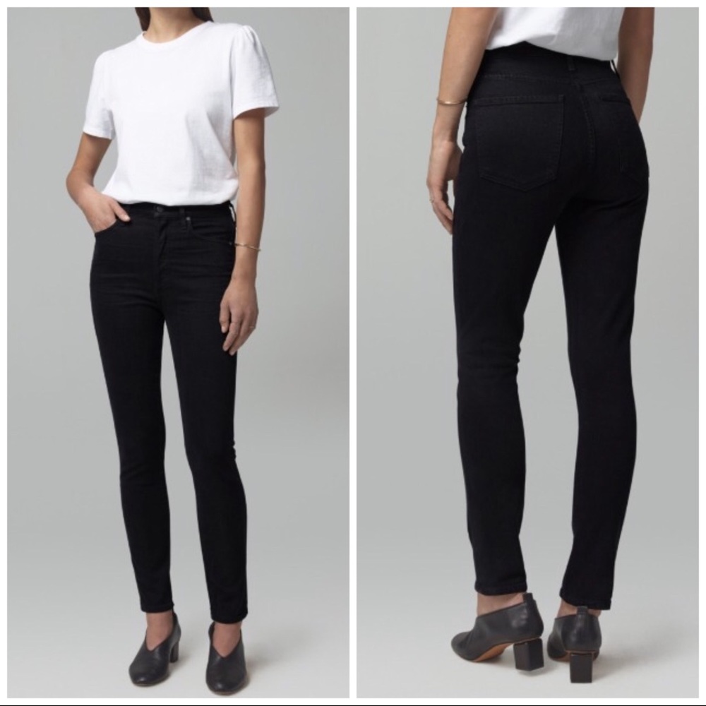 Citizens of humanity high waisted jeans in black